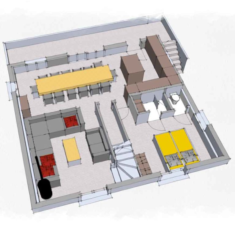 Chalet Snow Angel first floor map