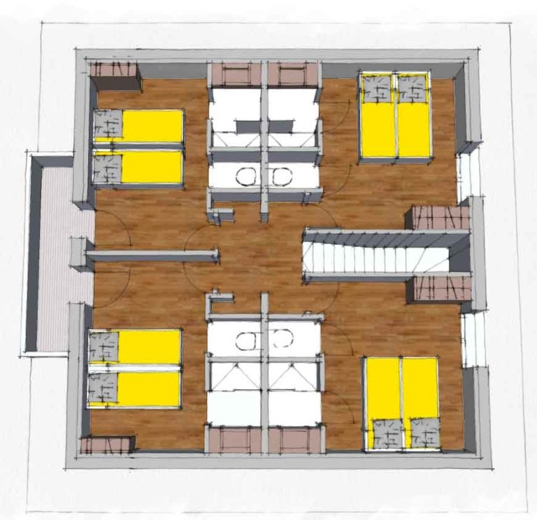 Chalet Snow Angel second floor map