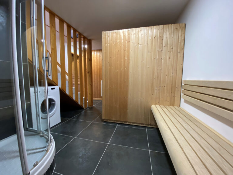Sauna area in chalet Snow Valley
