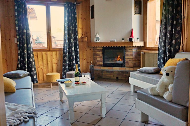 Chalet Snow Valley-cheminée dans le salon