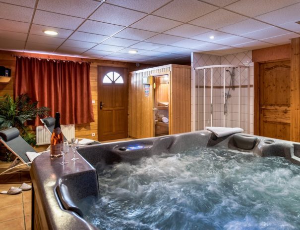 Hot tub and sauna