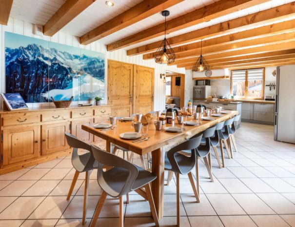 open plan leaving room in chalet Snow Valley
