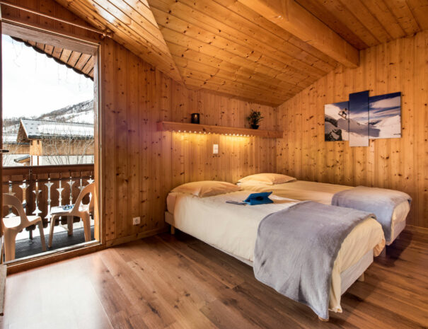 Bedroom in chalet 3 Vallées
