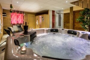 Wellness area in chalet Snow Dream located in le Bettaix - Chalets Lacuzon