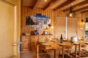 Entering chalet 3 Vallées located in le Bettaix - Chalets Lacuzon